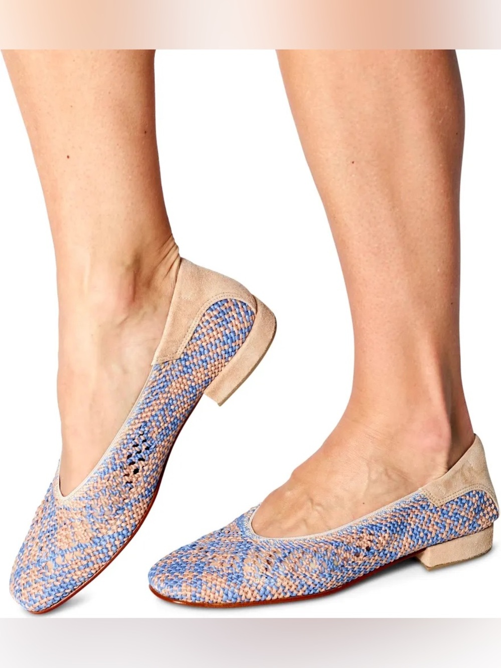 Softwaves Stella Ballet Flats- Jeans NEW
